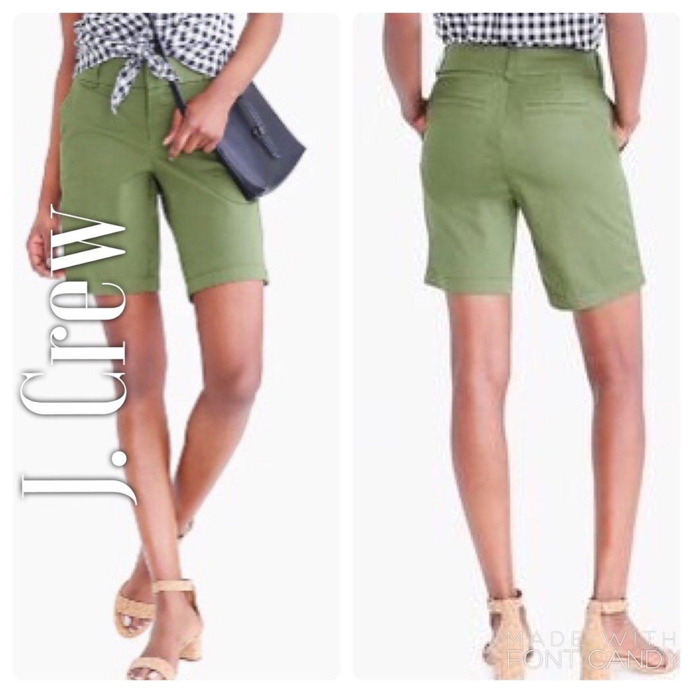 J. Crew City Fit Chino Classic Twill Shorts